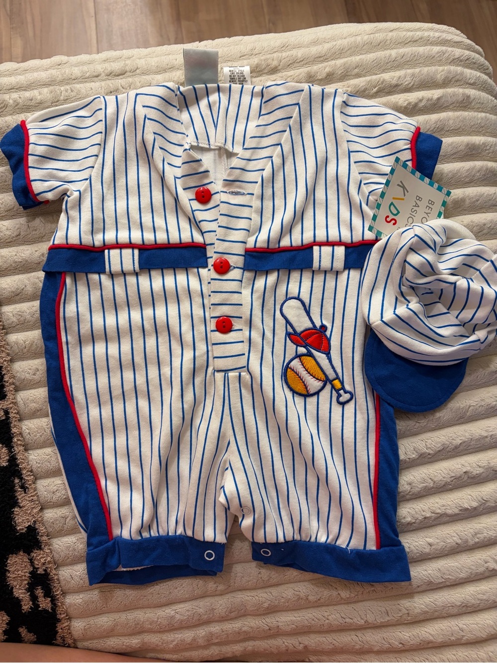 Beyond Basics kids 6-9 mo baseball vintage outfit